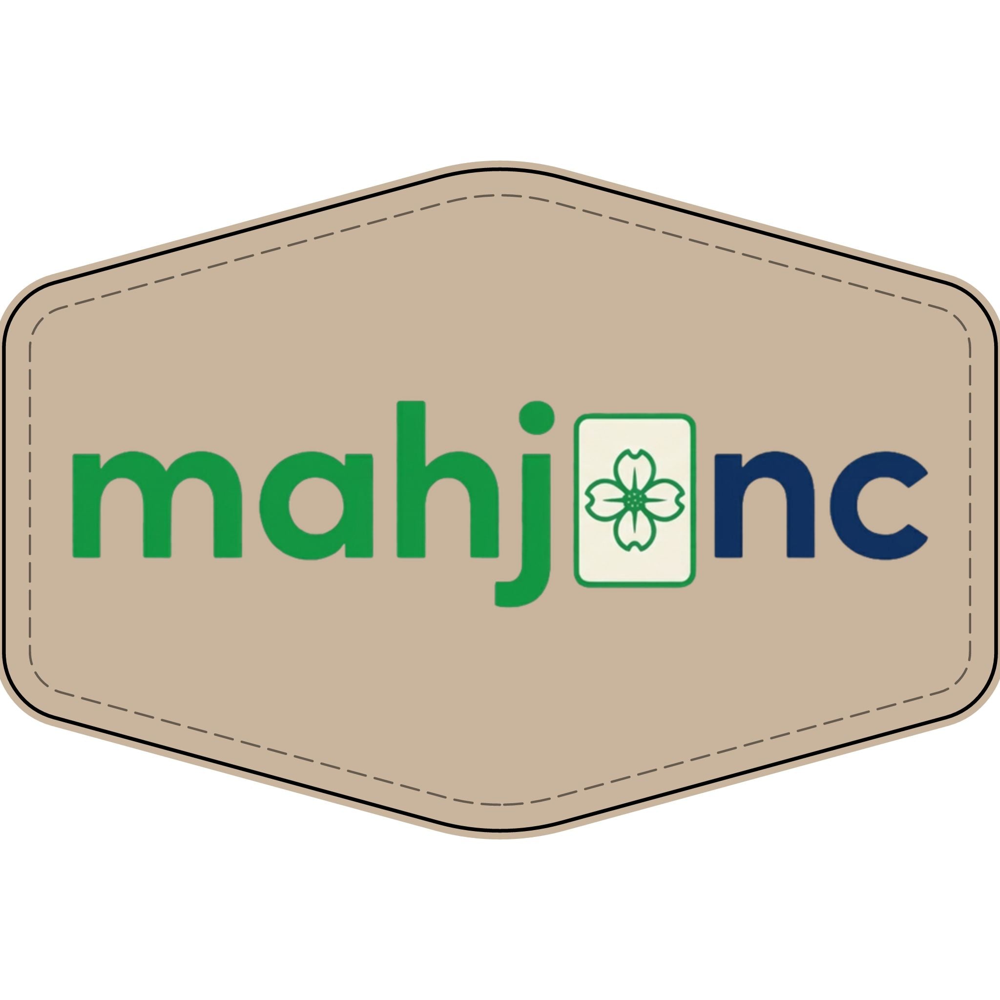 States of Mahj Mahjong Tile Logo Patch | North Carolina