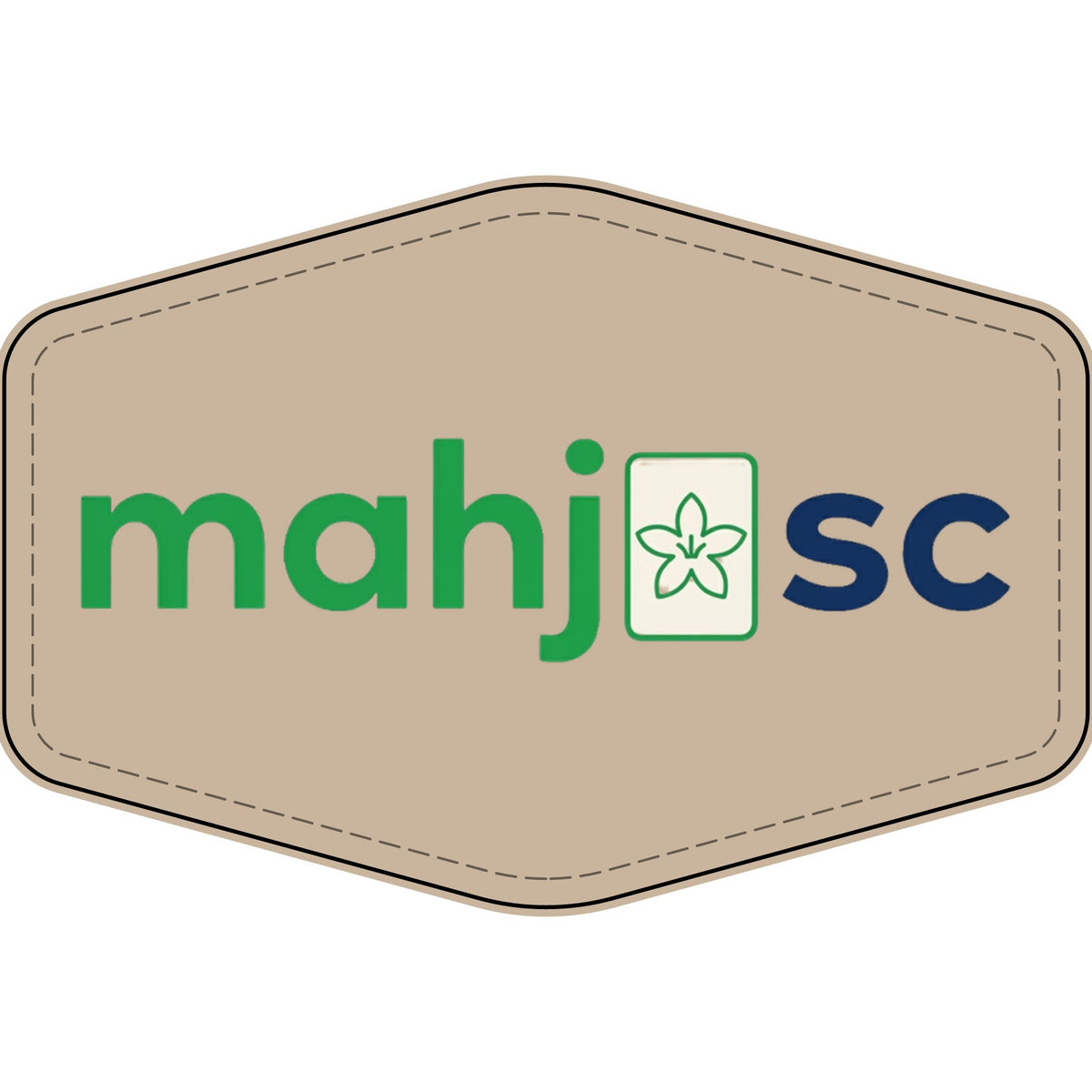 States of Mahj Mahjong Tile Logo Patch | South Carolina