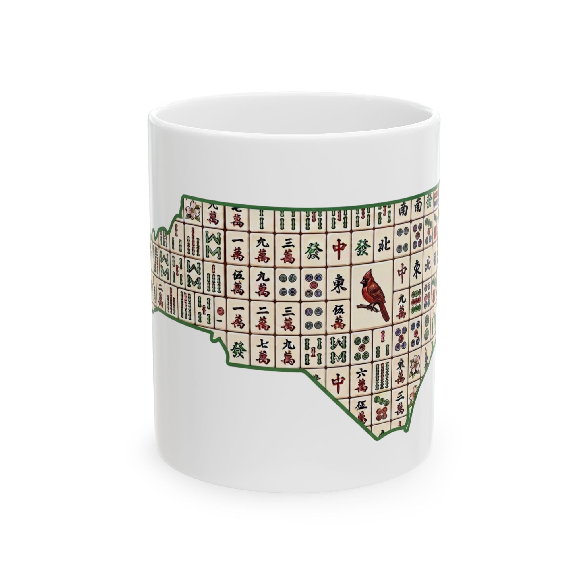 States of Mahj Ceramic Mug - North Carolina