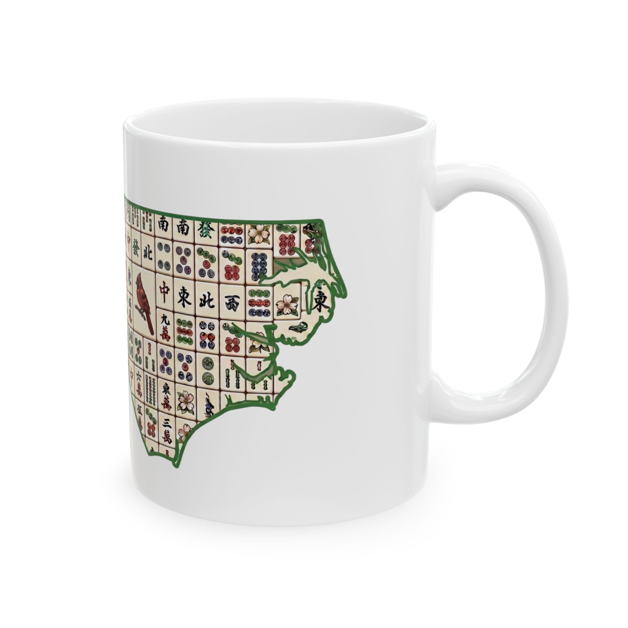 States of Mahj Ceramic Mug - North Carolina